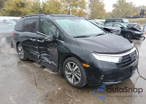 2022 Honda Odyssey Touring from USA, damaged, VIN 5FNRL6H85NB000614